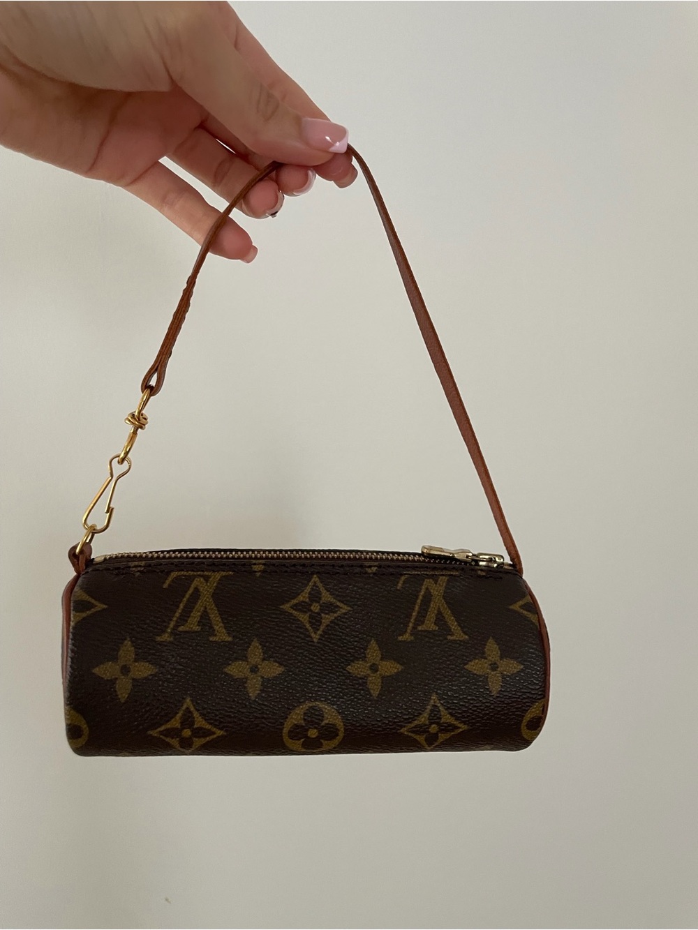 Authentic Louis Vuitton Brown Monogram Mini Pochette
